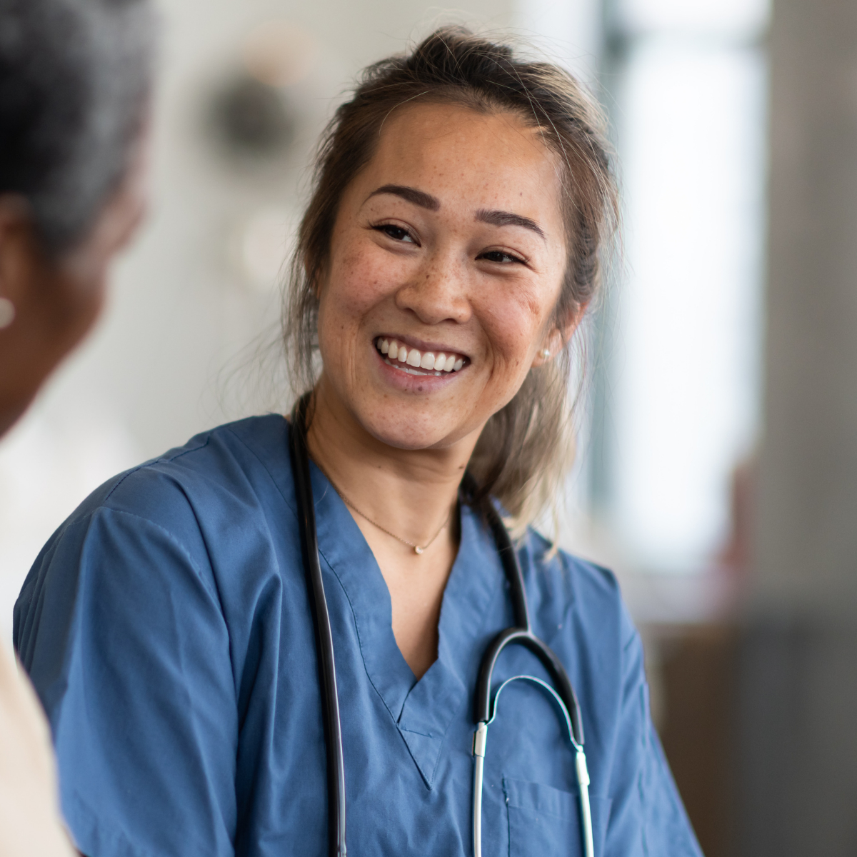 Nurse smiling